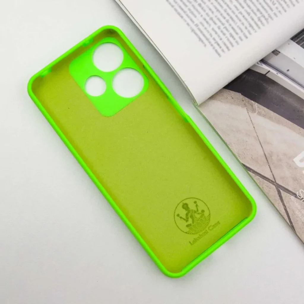 Чохол Silicone Cover Lakshmi Full Camera (AA) для Xiaomi Redmi 13 4G, Poco M6 4G Neon Green