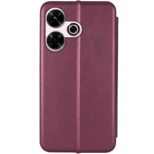 Чохол Classy PU Case для Xiaomi Redmi 13 4G, Poco M6 4G Bordo