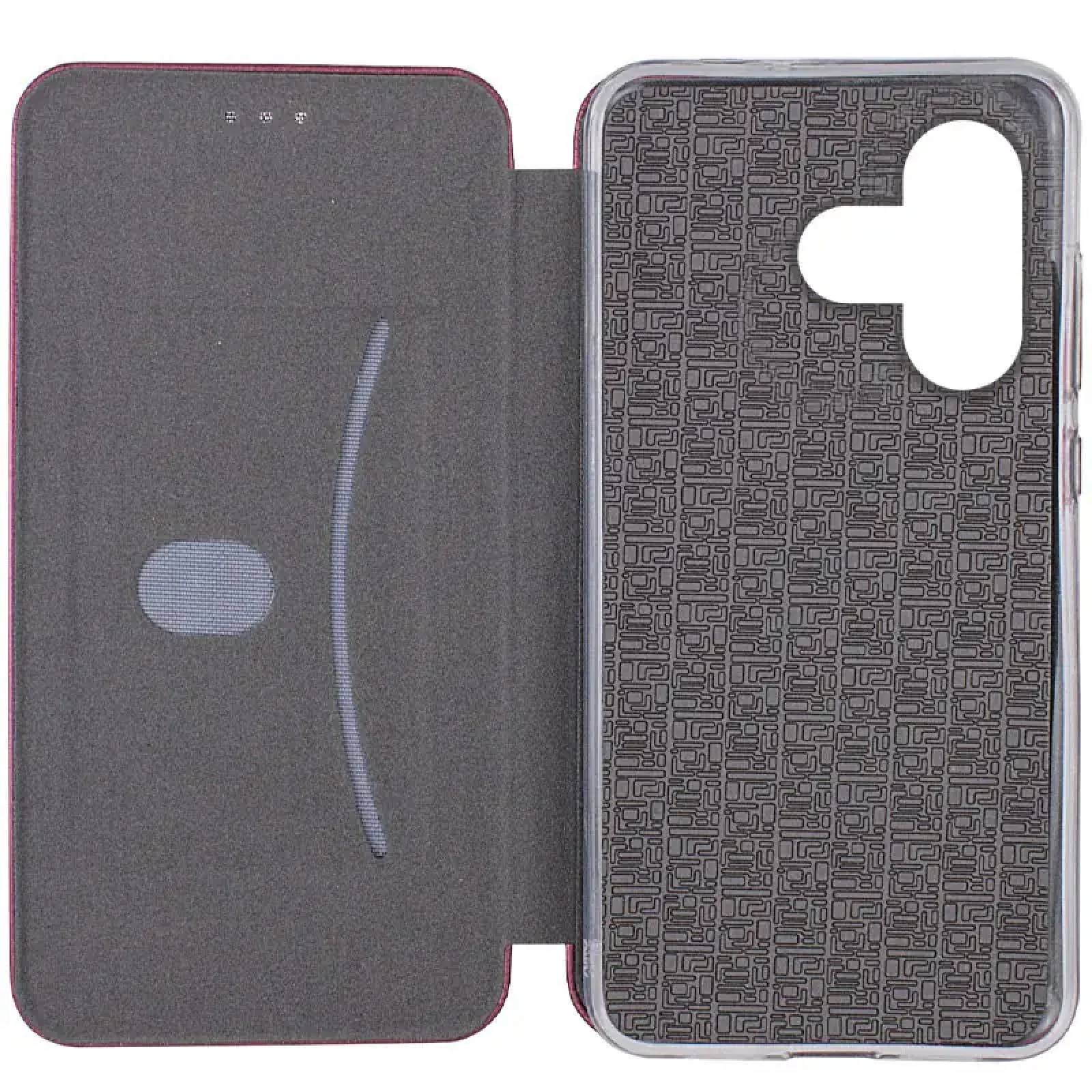 Чохол Classy PU Case для Xiaomi Redmi 13 4G, Poco M6 4G Bordo