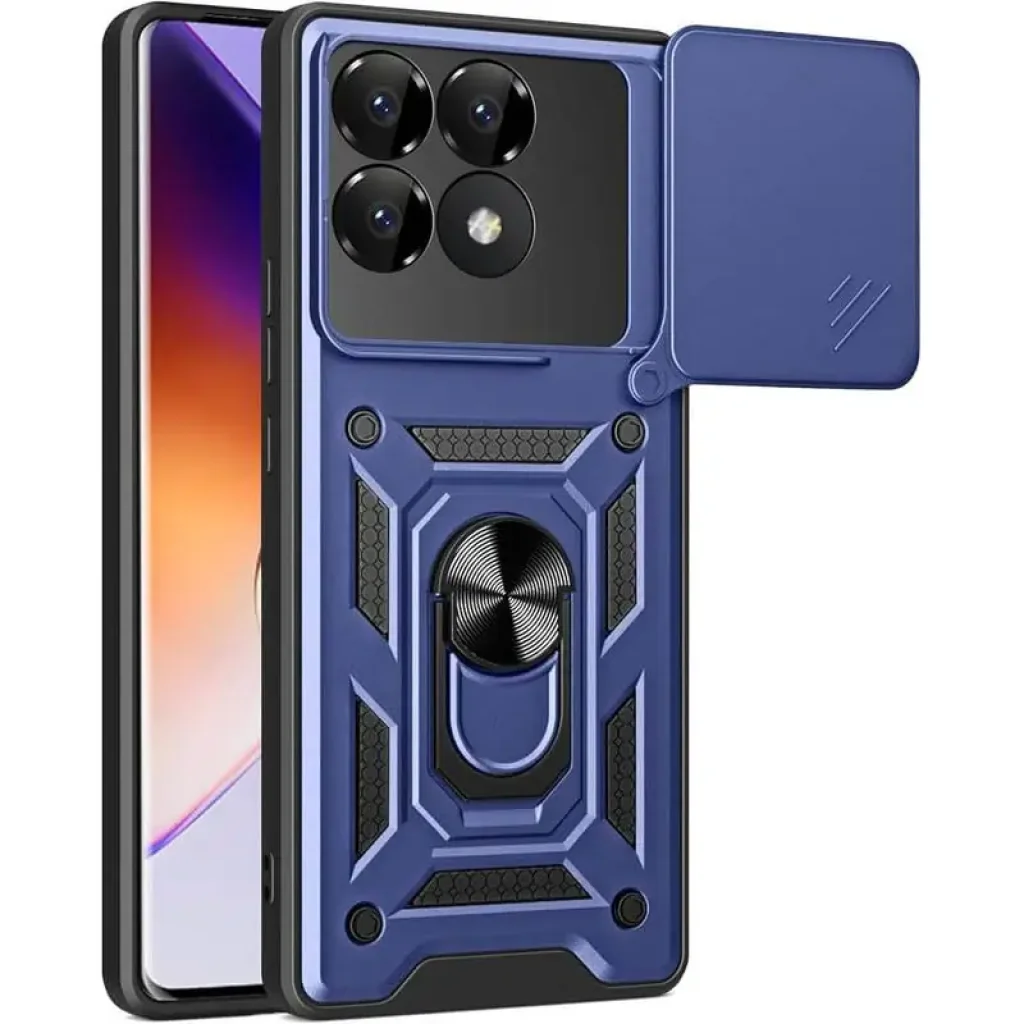 Чохол Camshield Serge Ring для Xiaomi Poco F6 Pro Blue