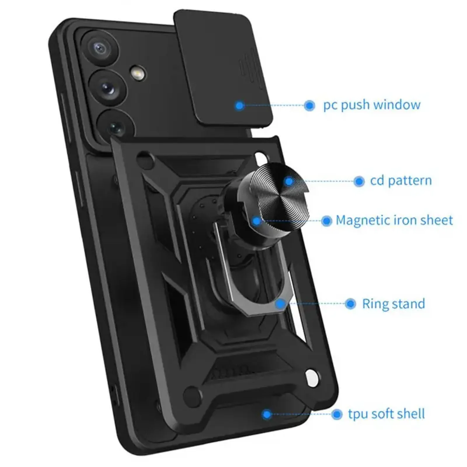 Чехол Camshield Serge Ring для Samsung Galaxy S24 FE Black