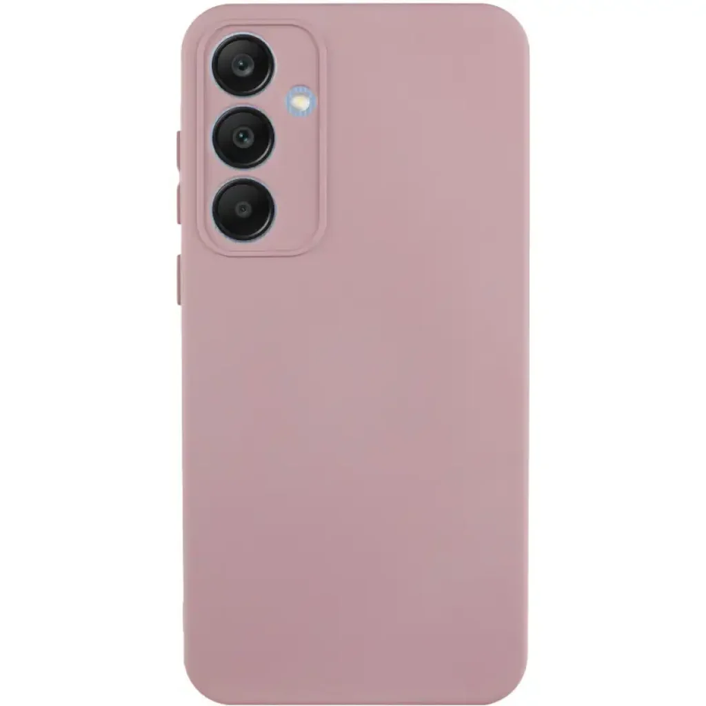 Чехол Silicone Cover Lakshmi Full Camera (AA) для Samsung Galaxy S24 FE Pink Sand