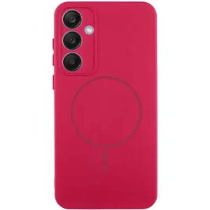 Чехол Silicone Cover Lakshmi Full Camera (AA) with MagFit для Samsung Galaxy S24 FE Rose Red