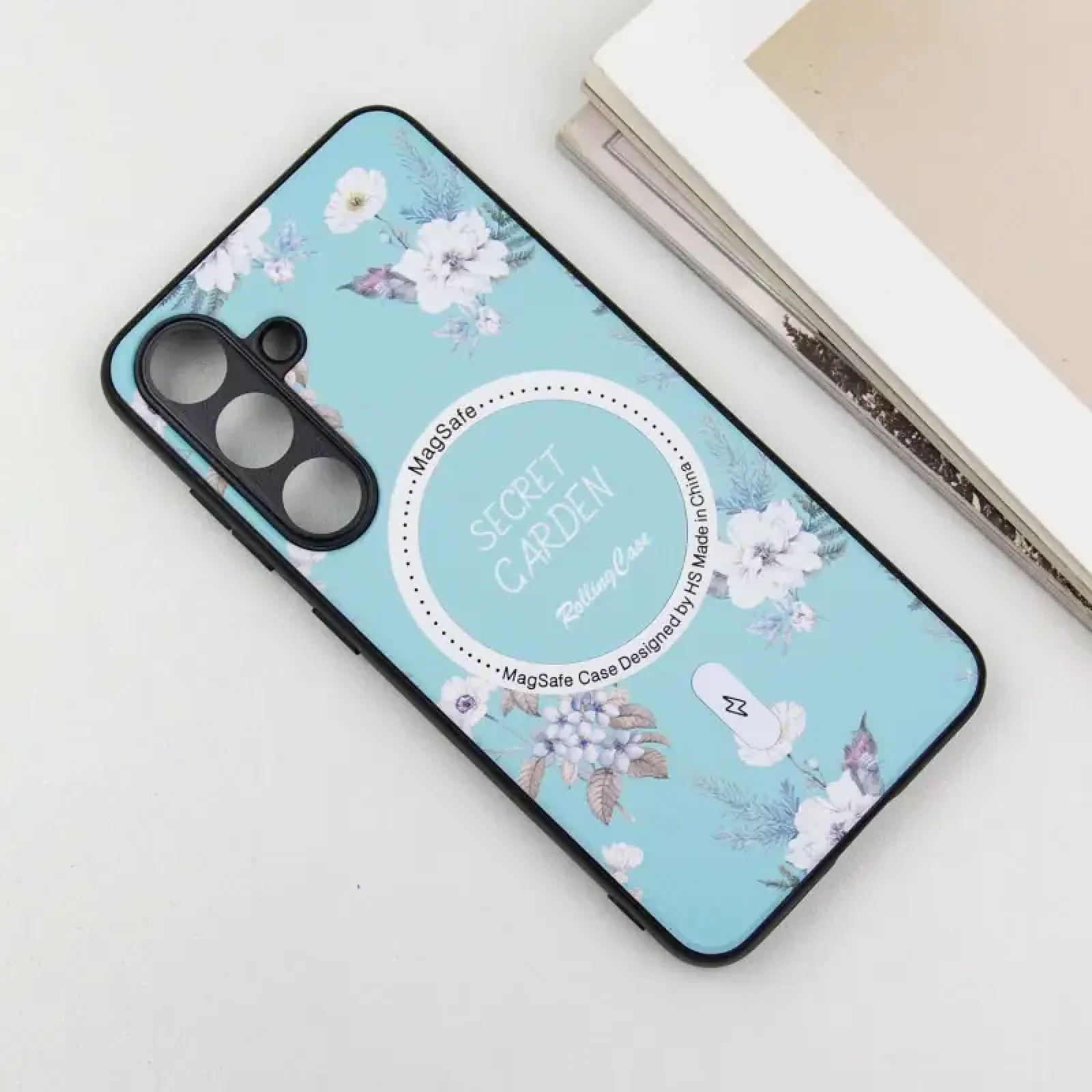 Чохол TPU+PC Secret Garden with MagFit для Samsung Galaxy S24 FE Mint