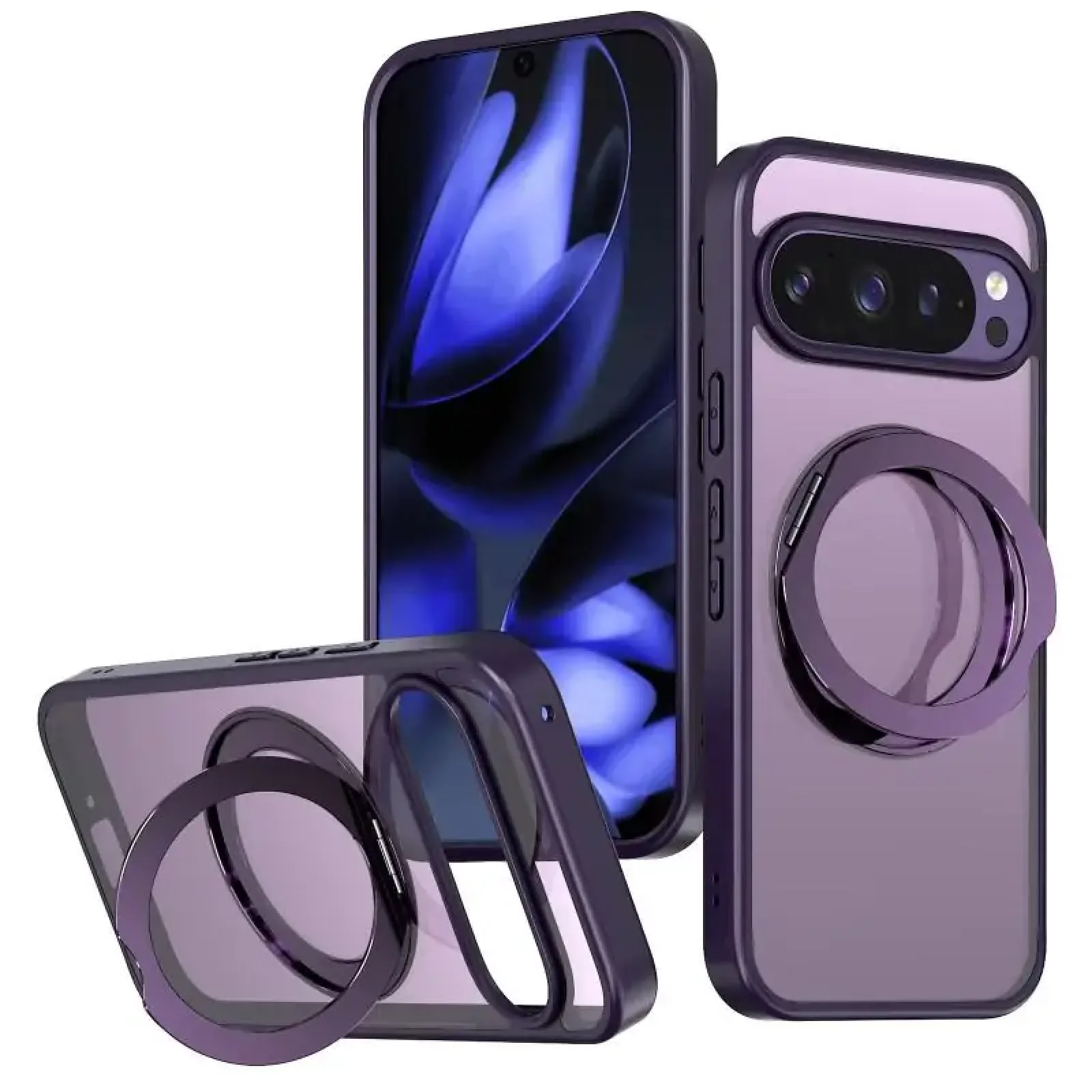 Чехол TPU+PC Aura Fold для Google Pixel 9 Pro XL, Google Pixel 10 Pro XL Purple