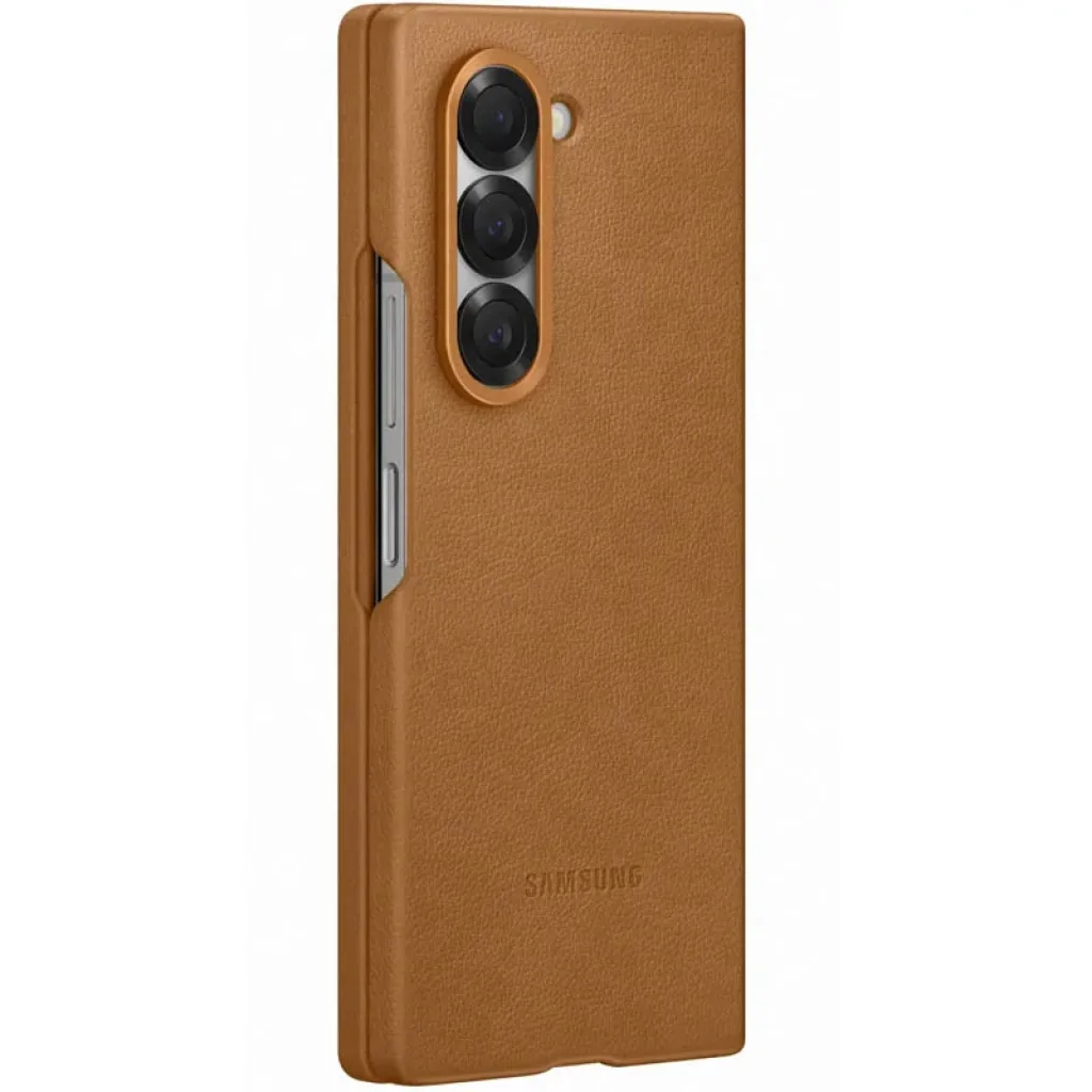 Чохол Leather Case (AAA) для Samsung Galaxy Fold6 Brown