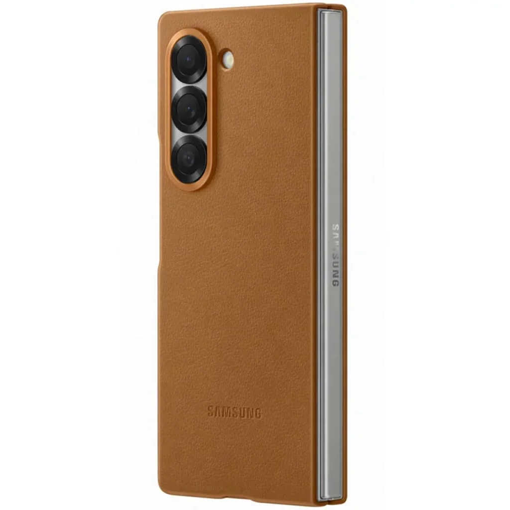 Чохол Leather Case (AAA) для Samsung Galaxy Fold6 Brown