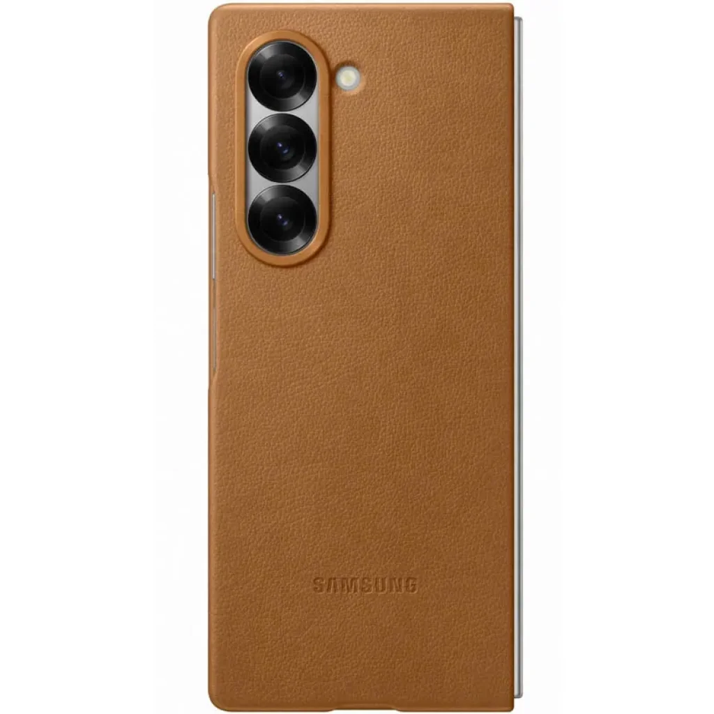 Чохол Leather Case (AAA) для Samsung Galaxy Fold6 Brown