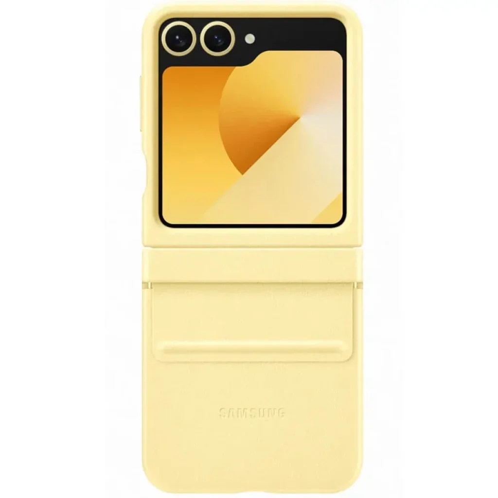 Чохол Leather Case (AAA) для Samsung Galaxy Flip6 Yellow