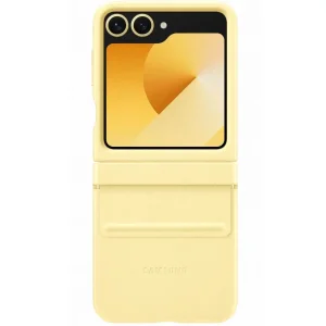 Колір: Жовтий - Чохол Leather Case (AAA) для Samsung Galaxy Flip6 Yellow