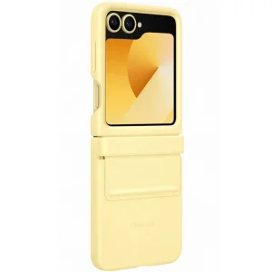 Чохол Leather Case (AAA) для Samsung Galaxy Flip6 Yellow