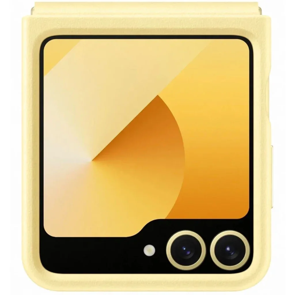Чохол Leather Case (AAA) для Samsung Galaxy Flip6 Yellow