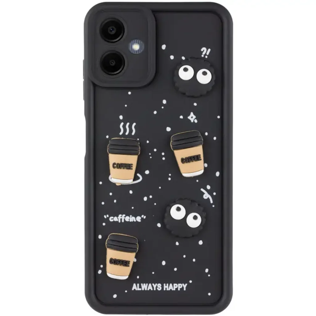 Чехол TPU Toys Case для Samsung Galaxy A06 Black Always Happy
