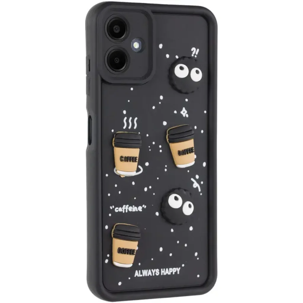 Чехол TPU Toys Case для Samsung Galaxy A06 Black Always Happy