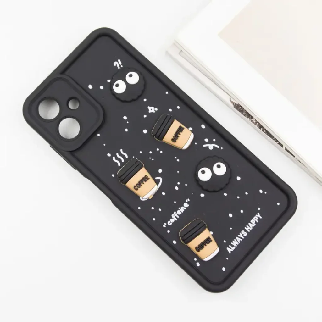Чехол TPU Toys Case для Samsung Galaxy A06 Black Always Happy