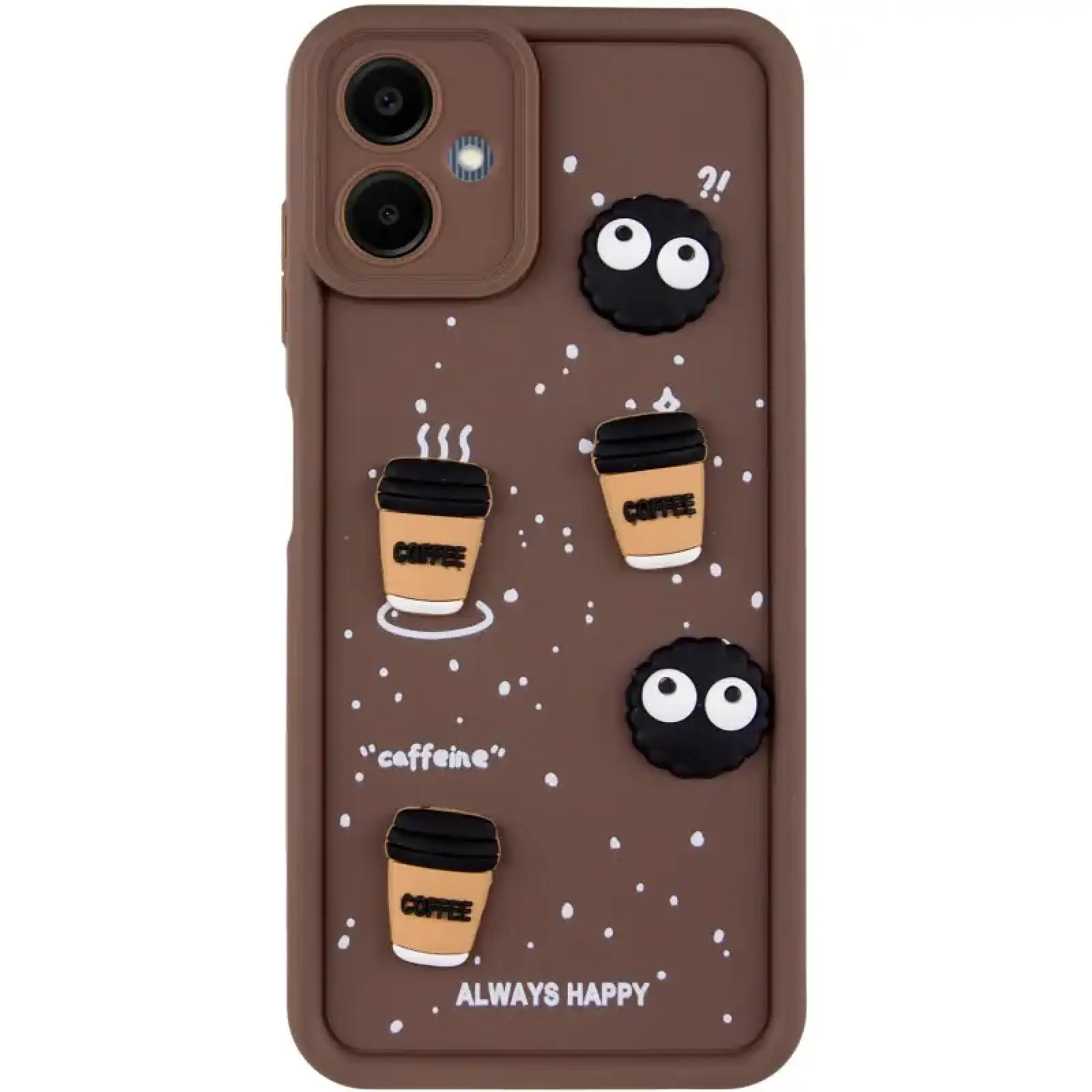 Чехол TPU Toys Case для Samsung Galaxy A06 Brown Always Happy