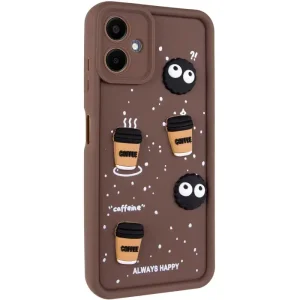 Цвет: Коричневый - Чехол TPU Toys Case для Samsung Galaxy A06 Brown Always Happy