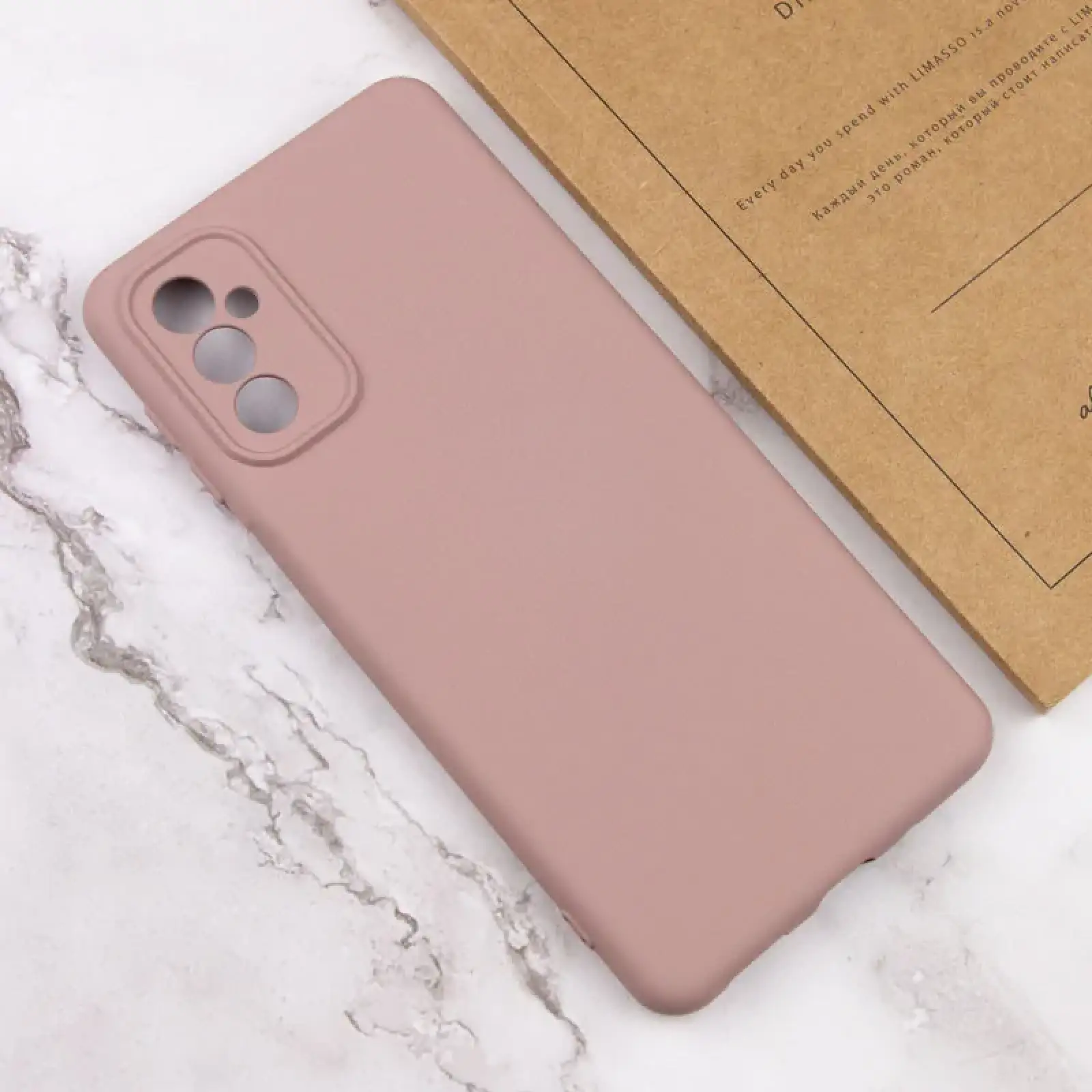 Чехол Silicone Cover Lakshmi Full Camera (AA) для Samsung Galaxy A16 4G/5G Pink Sand