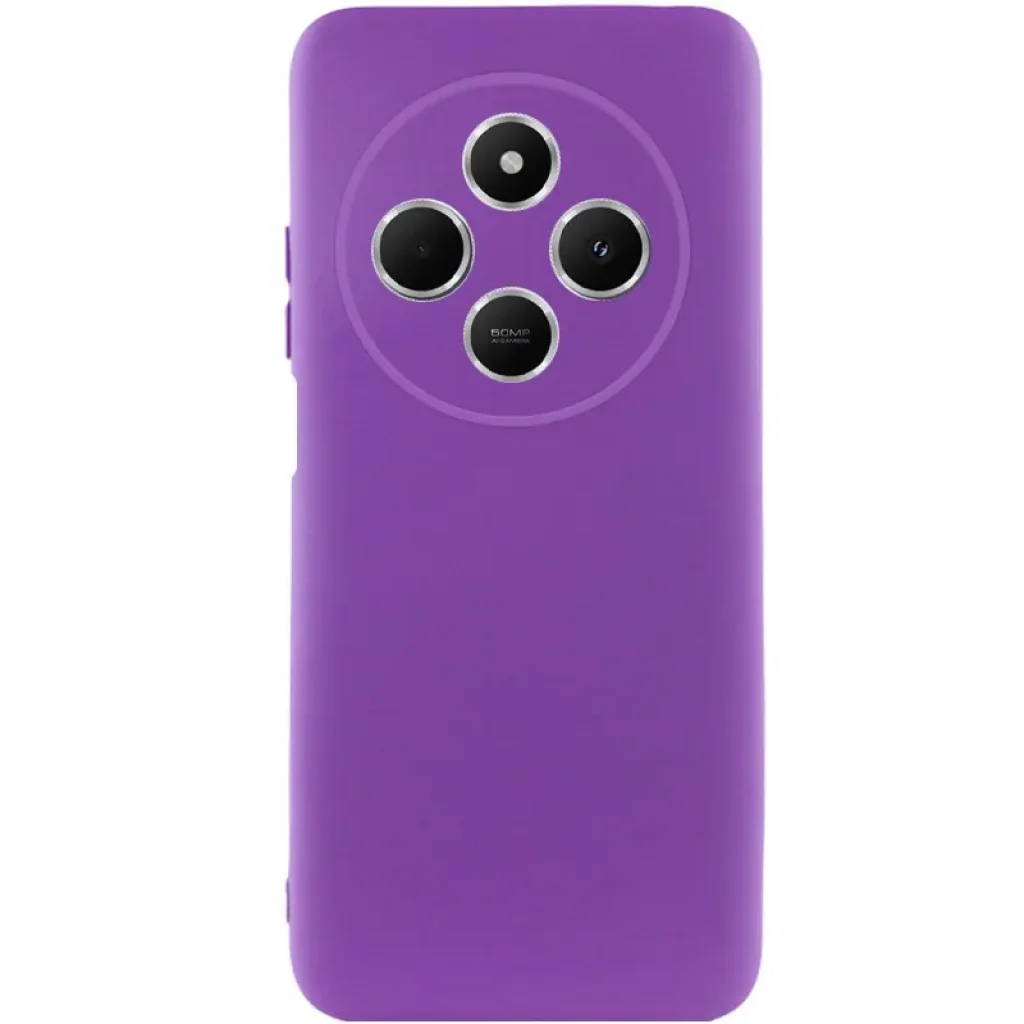 Чехол Silicone Cover Lakshmi Full Camera (AA) для Xiaomi Redmi 14C, Poco C75 Purple