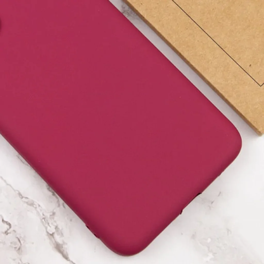 Чехол Silicone Cover Lakshmi Full Camera (AA) для Xiaomi Redmi 14C, Poco C75 Marsala