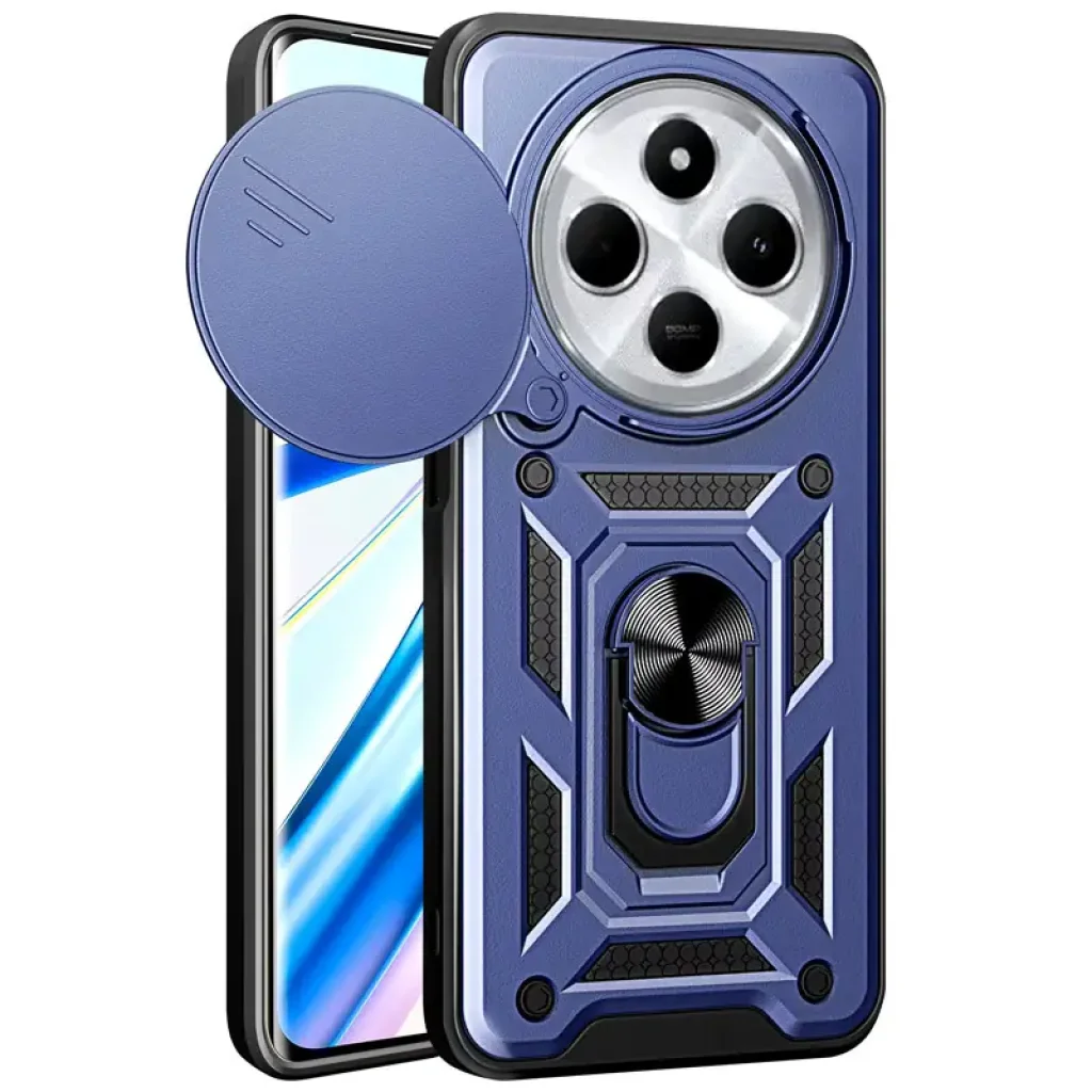 Чехол Camshield Serge Ring для Xiaomi Redmi 14C, Redmi A4 5G, Poco C75 Blue