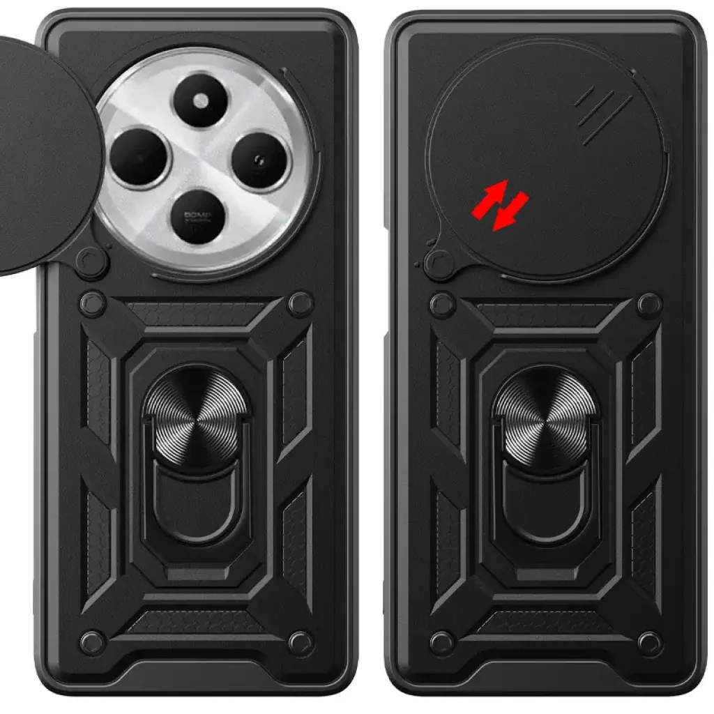 Чохол Camshield Serge Ring для Xiaomi Redmi 14C, Redmi A4 5G, Poco C75 Black