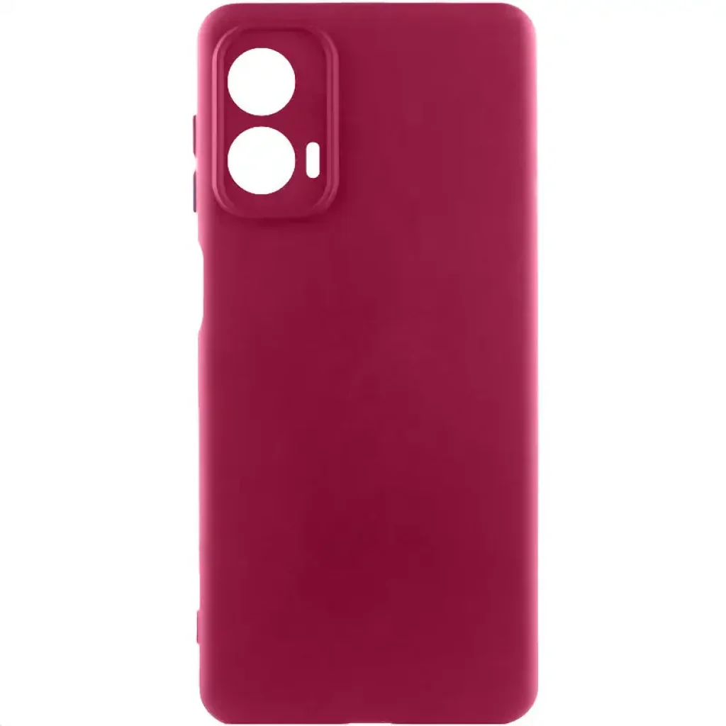 Чохол Silicone Cover Lakshmi Full Camera (AA) для Motorola Moto G85 Marsala