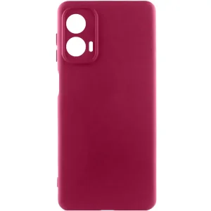 Чохол Silicone Cover Lakshmi Full Camera (AA) для Motorola Moto G85 Marsala