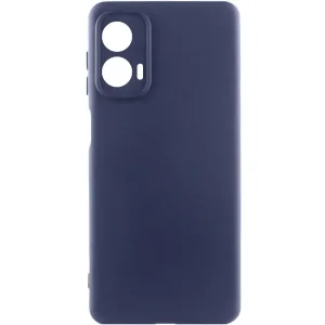 Цвет: Синий - Чехол Silicone Cover Lakshmi Full Camera (AA) для Motorola Moto G85 Midnight Blue