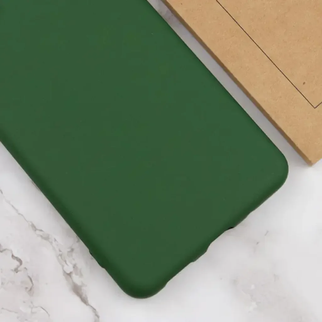 Чехол Silicone Cover Lakshmi Full Camera (AA) для Motorola Moto G85 Dark Green