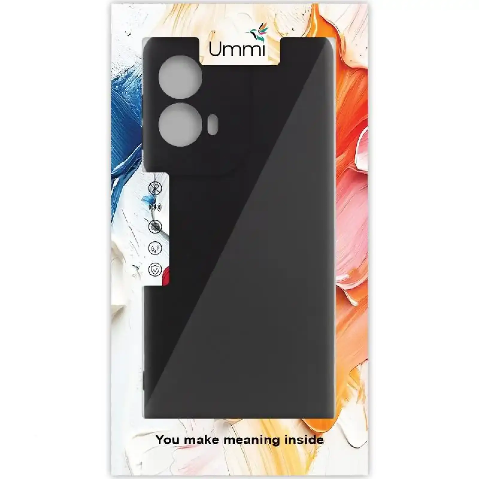 Чохол Silicone Cover Ummi Lakshmi Full Camera (AA) для Motorola Moto G85 Black
