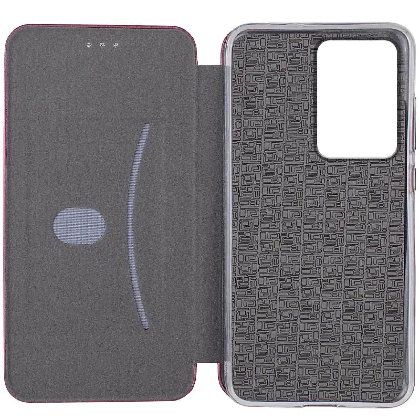 Чехол Classy PU Case для Motorola Moto G85 Bordo