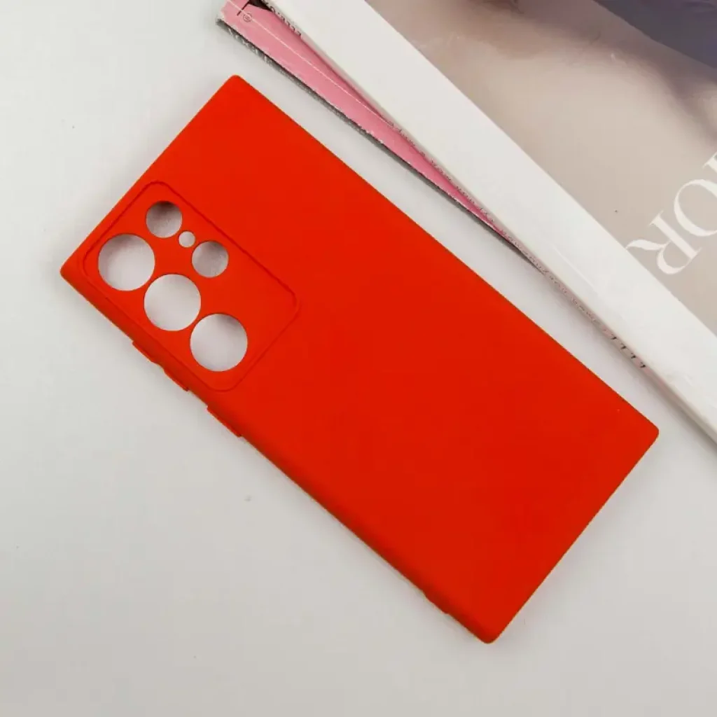 Чохол Silicone Cover Lakshmi Full Camera (AA) для Samsung Galaxy S25 Ultra Red