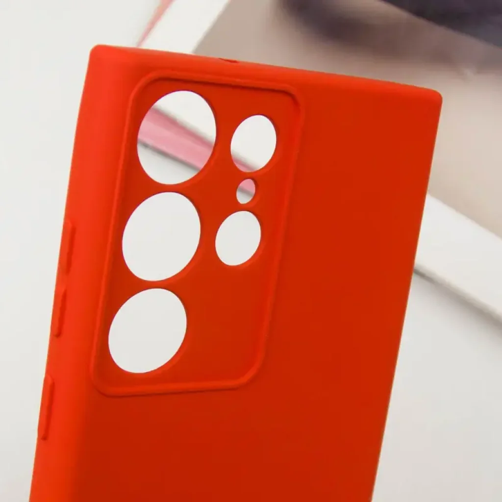 Чохол Silicone Cover Lakshmi Full Camera (AA) для Samsung Galaxy S25 Ultra Red
