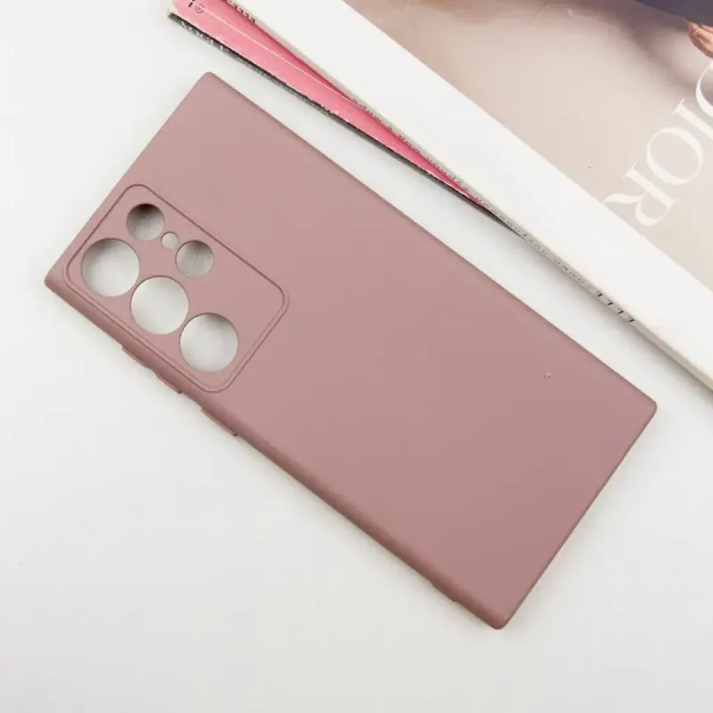 Чехол Silicone Cover Lakshmi Full Camera (AA) для Samsung Galaxy S25 Ultra Pink Sand
