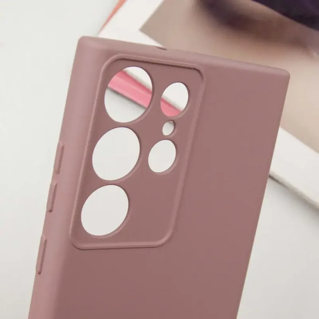 Чехол Silicone Cover Lakshmi Full Camera (AA) для Samsung Galaxy S25 Ultra Pink Sand