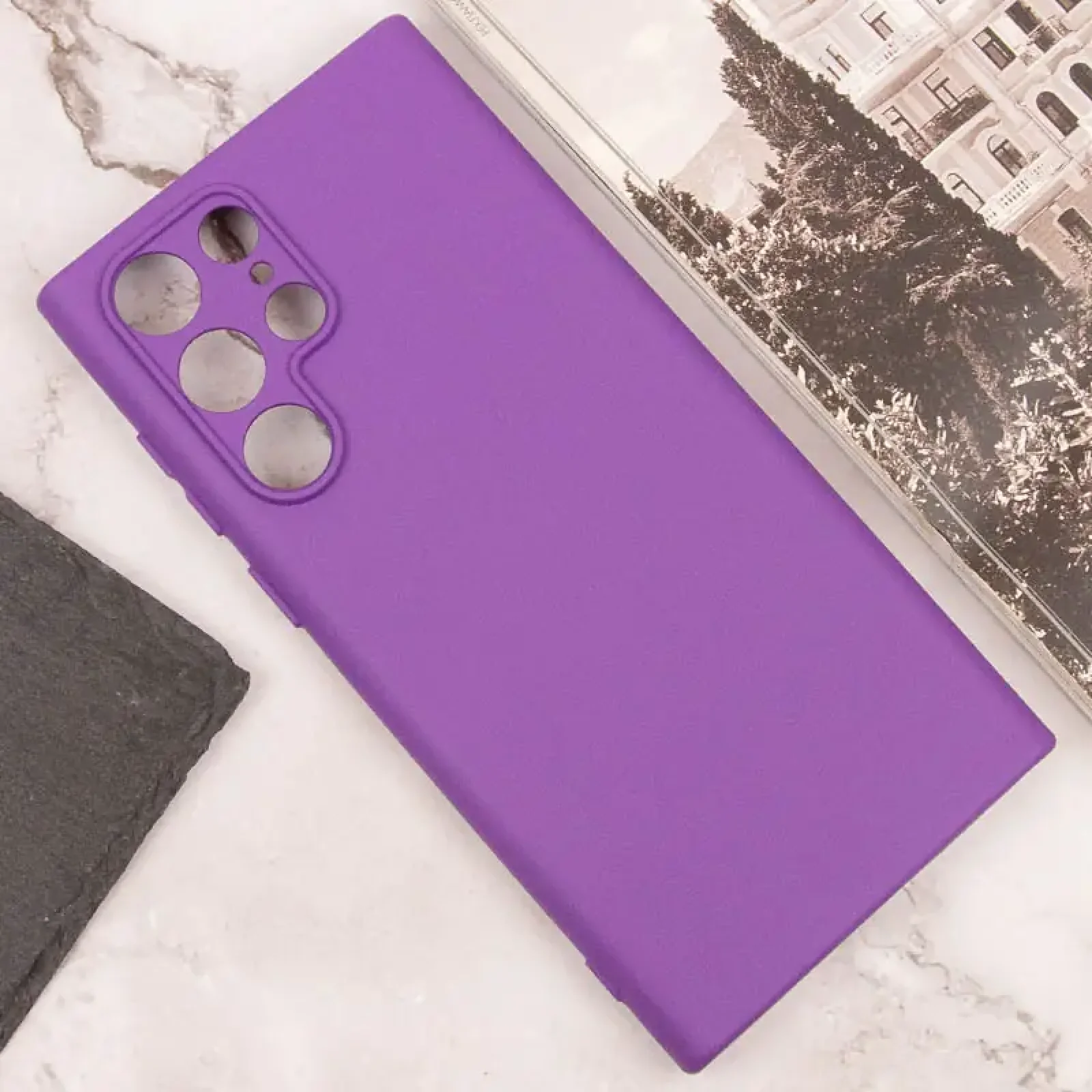 Чехол Silicone Cover Lakshmi Full Camera (AA) для Samsung Galaxy S25 Ultra Purple