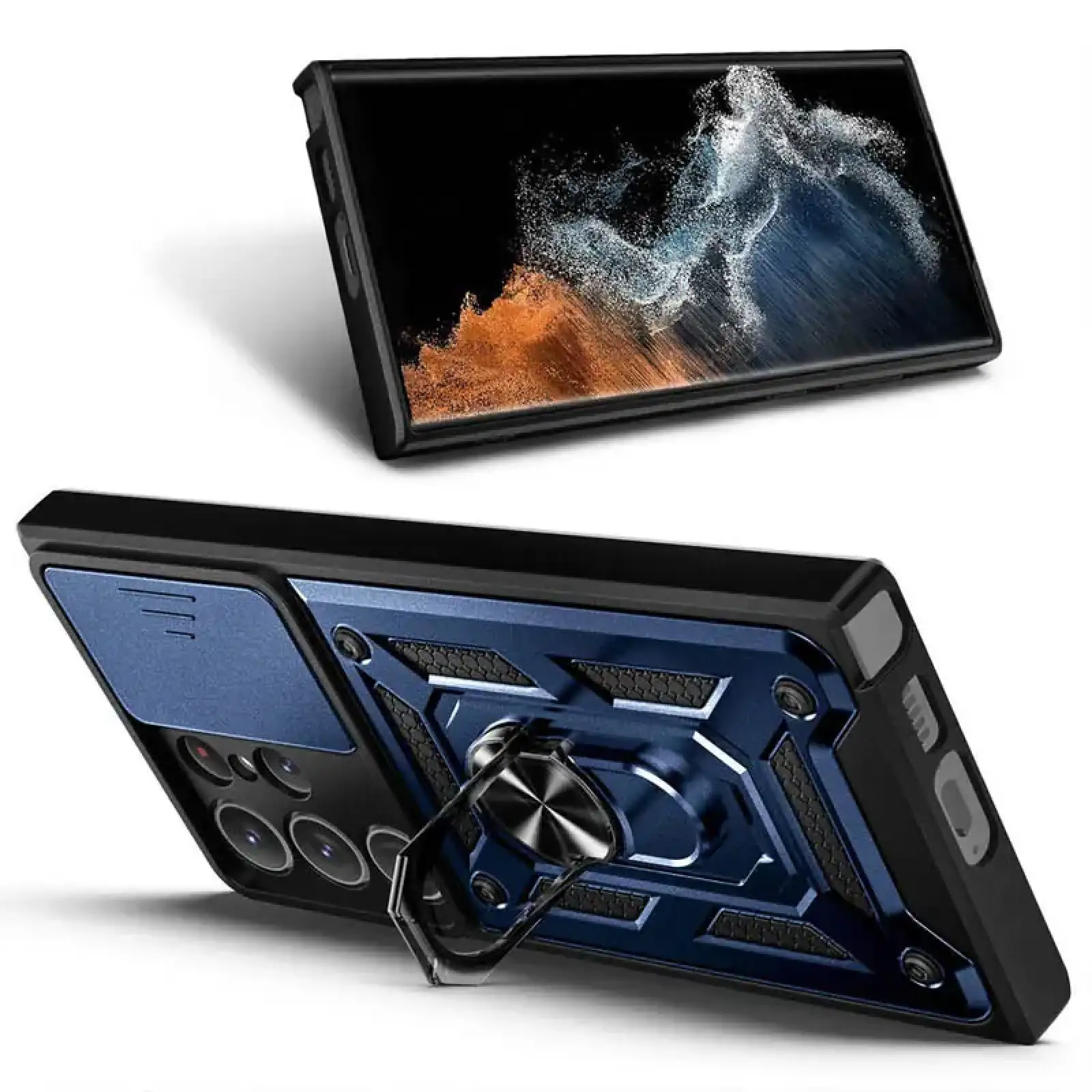 Чехол Camshield Serge Ring для Samsung Galaxy S25 Ultra Blue
