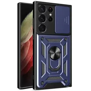 Цвет: Синий - Чехол Camshield Serge Ring для Samsung Galaxy S25 Ultra Blue