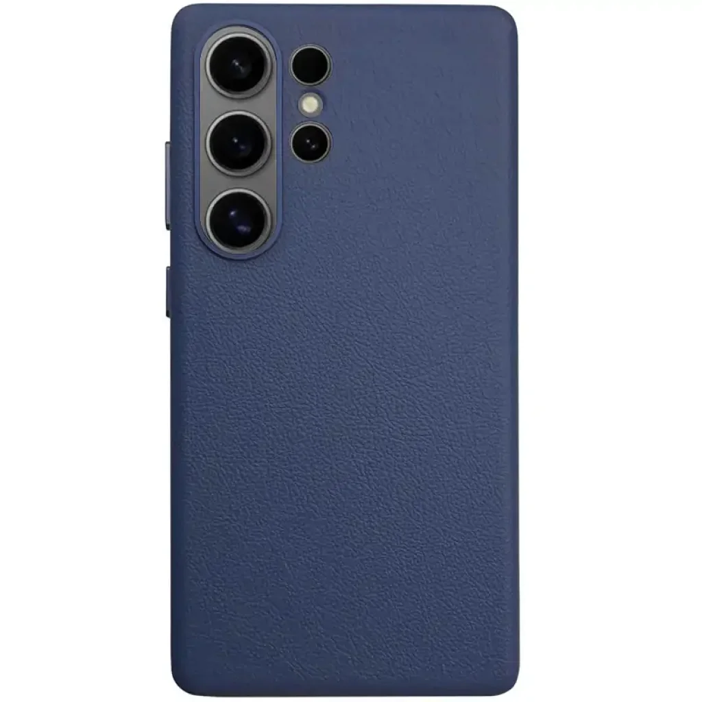 Чехол Leather Case (AAA) для Samsung Galaxy S25 Ultra Dark Blue