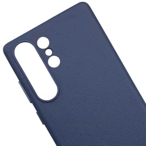 Чехол Leather Case (AAA) для Samsung Galaxy S25 Ultra Dark Blue