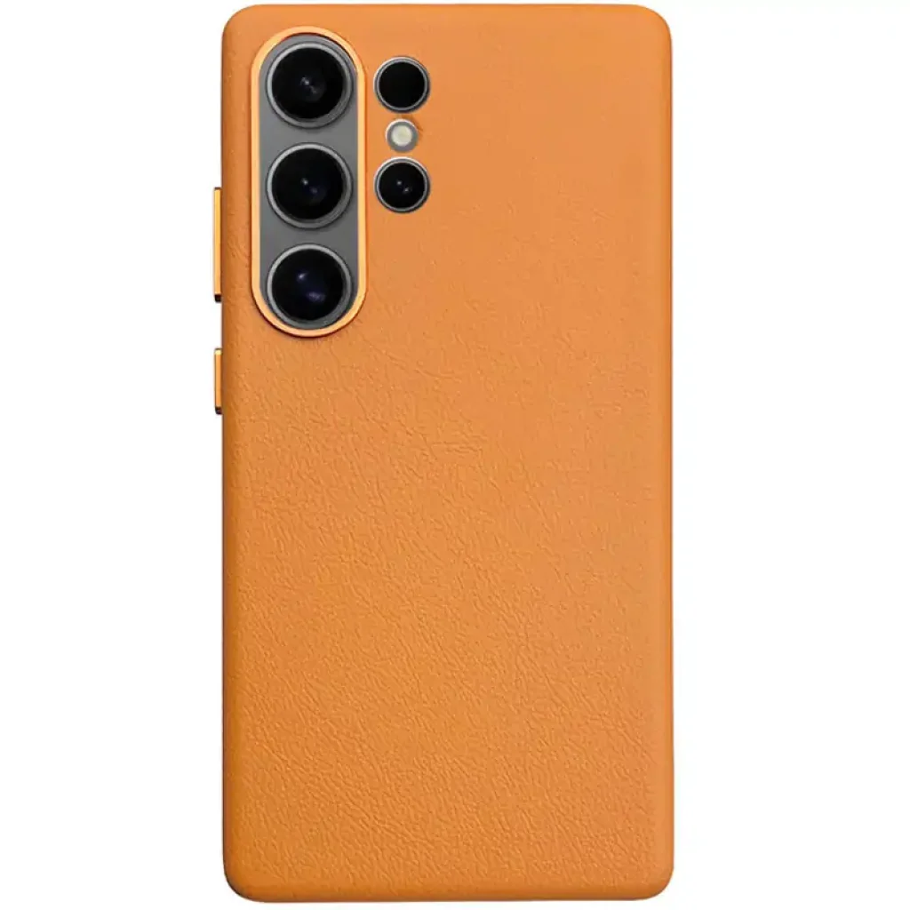 Чохол Leather Case (AAA) для Samsung Galaxy S25 Ultra Orange