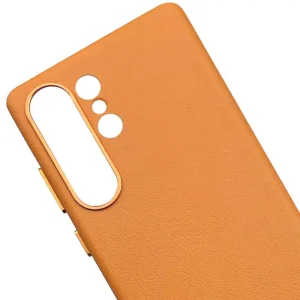 Чохол Leather Case (AAA) для Samsung Galaxy S25 Ultra Orange