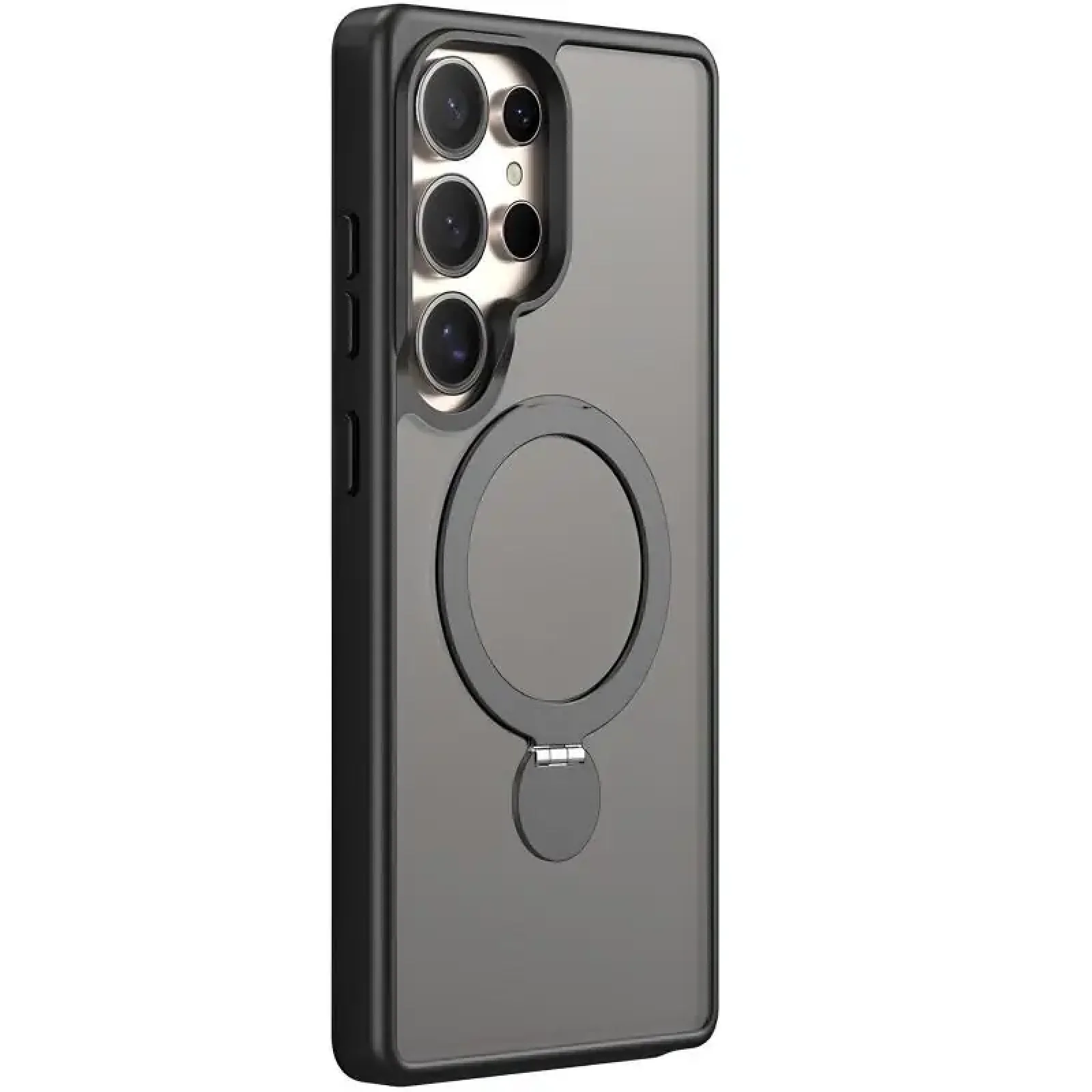 Чохол TPU+PC MagSafe Colorful HQ Ring для Samsung Galaxy S25 Ultra Black