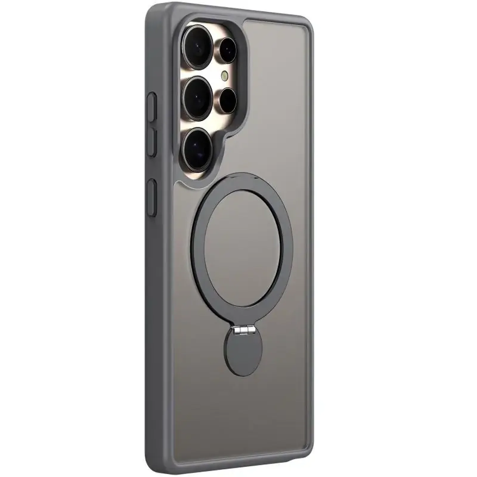 Чохол TPU+PC MagSafe Colorful HQ Ring для Samsung Galaxy S25 Ultra Grey