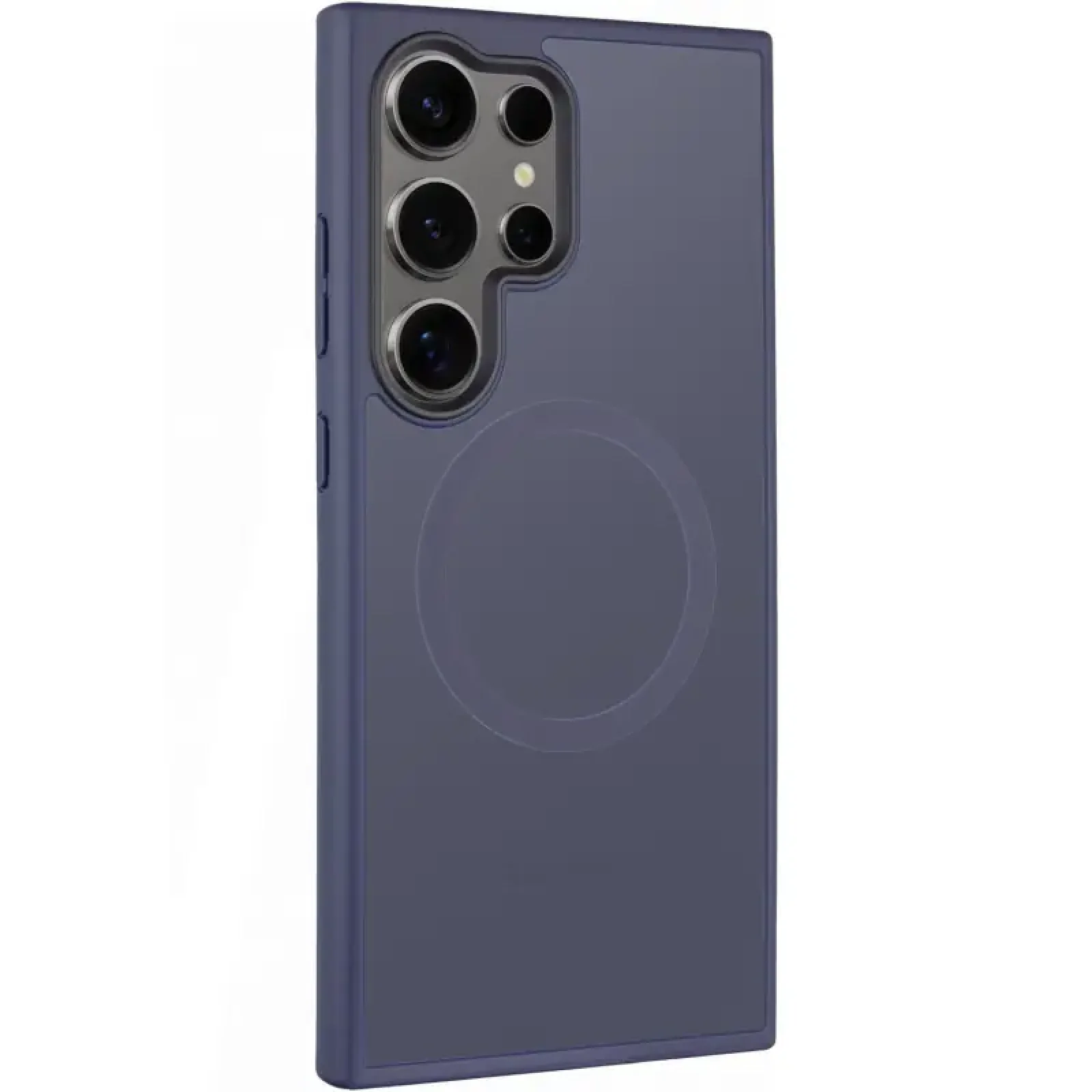Чохол TPU+PC Metal Buttons with MagSafe Colorful для Samsung Galaxy S25 Ultra Navy Blue
