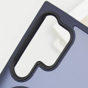Чохол TPU+PC Metal Buttons with MagSafe Colorful для Samsung Galaxy S25 Ultra Navy Blue
