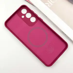 Чехол Silicone Cover Lakshmi Full Camera (AA) with MagFit для Samsung Galaxy S25 Plus Rose Red