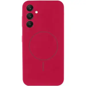 Цвет: Розовый - Чехол Silicone Cover Lakshmi Full Camera (AA) with MagFit для Samsung Galaxy S25 Plus Rose Red