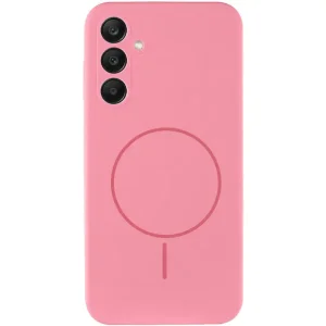 Цвет: Розовый - Чехол Silicone Cover Lakshmi Full Camera (AA) with MagFit для Samsung Galaxy S25 Plus Light Pink